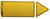 Rohrleitungskennzeichnung "Pfeil gelb (beschriftbar)"